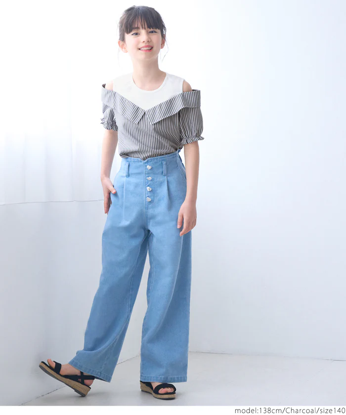 タンクドッキング肩あきブラウス キッズ メール便不可 - Image 8