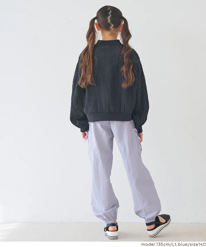 レースアップポケットパラシュートパンツ キッズ メール便不可 - Image 3