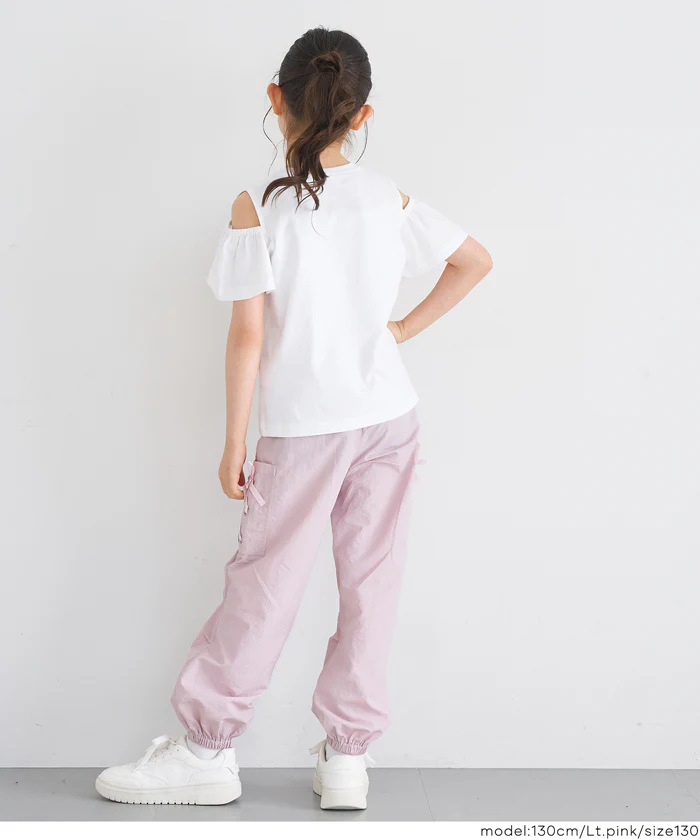 レースアップポケットパラシュートパンツ キッズ メール便不可 - Image 9