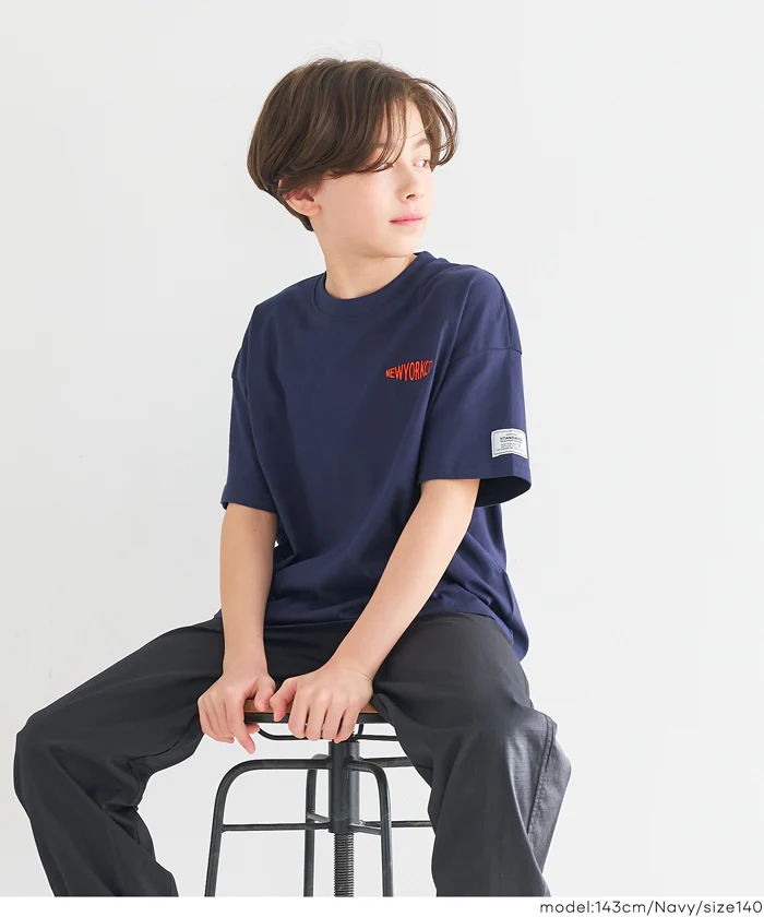 ワンポイント刺繍Tシャツ キッズ メール便可 - Image 13