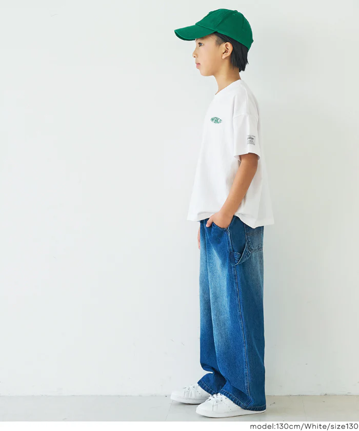 ワンポイント刺繍Tシャツ キッズ メール便可 - Image 3
