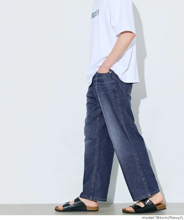 サマーデニムワイドパンツ メンズ メール便不可 - Image 12