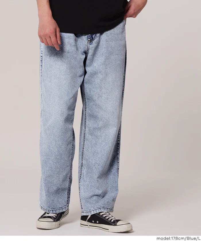 サマーデニムワイドパンツ メンズ メール便不可 - Image 7