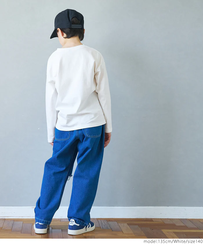 セール★990円→550円 ワンポイント刺繍長袖Ｔシャツ キッズ メール便可 - Image 4