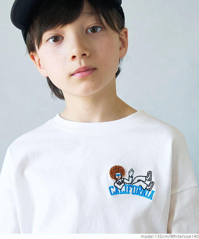 セール★990円→550円 ワンポイント刺繍長袖Ｔシャツ キッズ メール便可 - Image 6