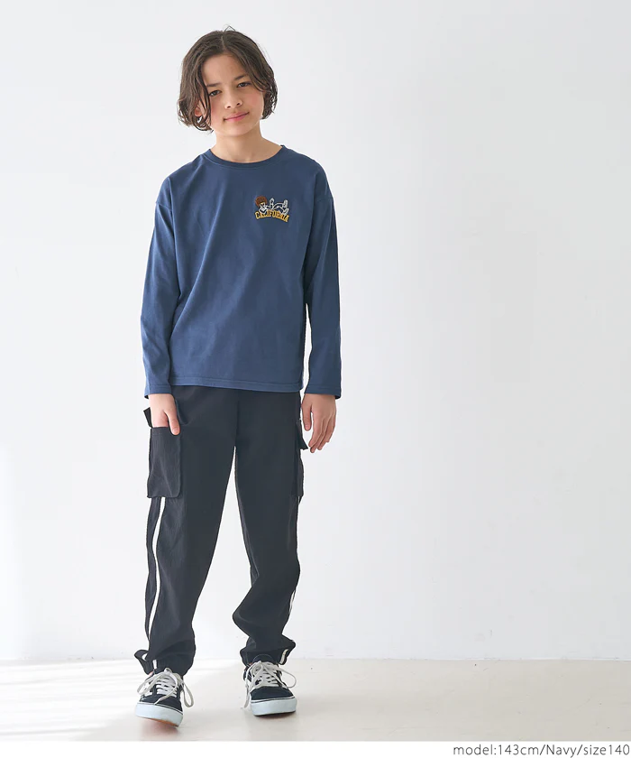 セール★990円→550円 ワンポイント刺繍長袖Ｔシャツ キッズ メール便可 - Image 7
