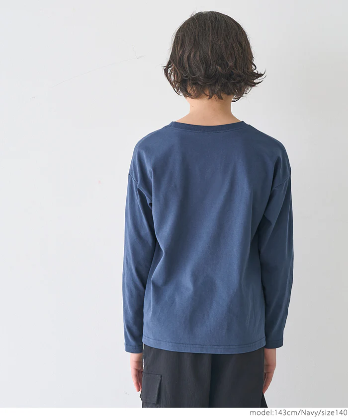 セール★990円→550円 ワンポイント刺繍長袖Ｔシャツ キッズ メール便可 - Image 8
