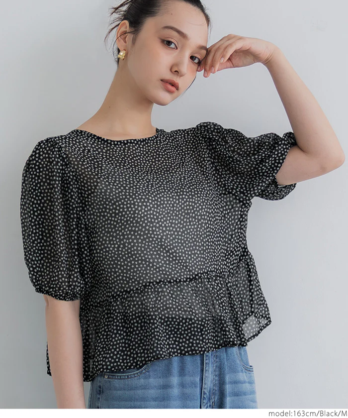 WEB限定セール ★1990円→990円シフォンリボンブラウス レディース メール便不可 - Image 10