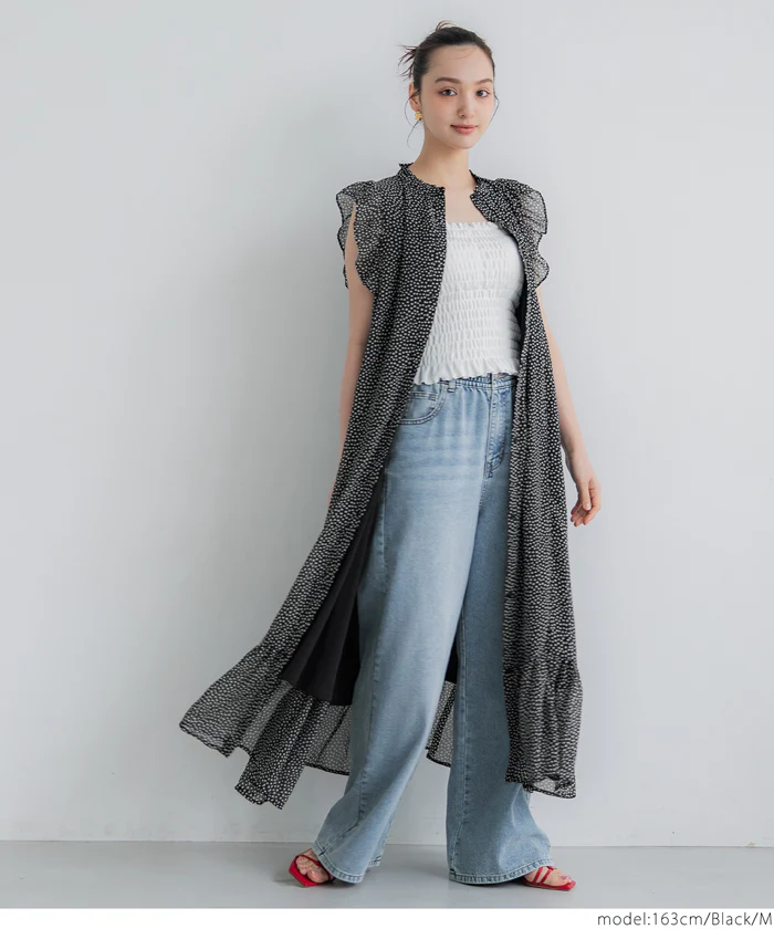 シフォンノースリーブワンピース レディース 送料無料/メール便不可 - Image 12
