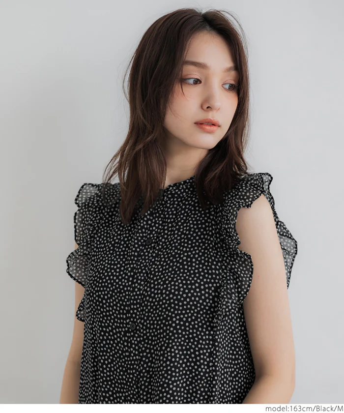 シフォンノースリーブワンピース レディース 送料無料/メール便不可 - Image 3