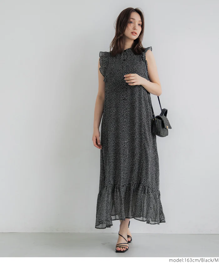 シフォンノースリーブワンピース レディース 送料無料/メール便不可 - Image 5