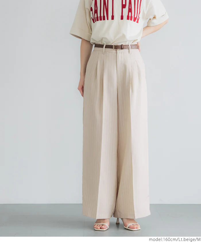 セール★3490円→1490円 ストライプワイドパンツ レディース メール便不可 - Image 12