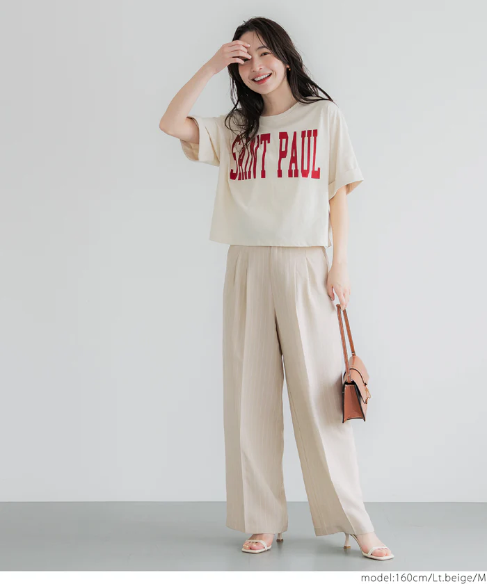 セール★3490円→1490円 ストライプワイドパンツ レディース メール便不可 - Image 8