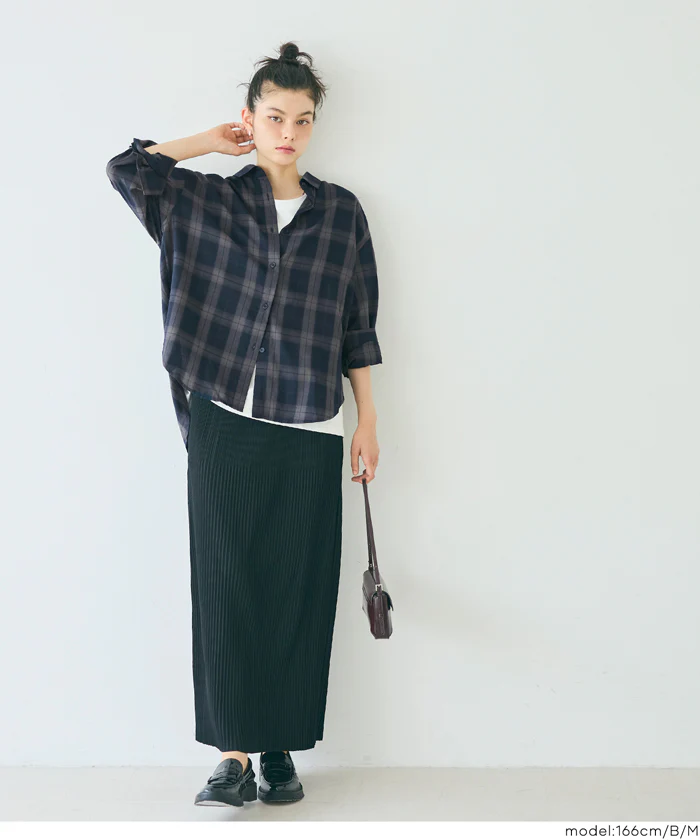 チェックビッグシャツ レディース メール便不可 - Image 10
