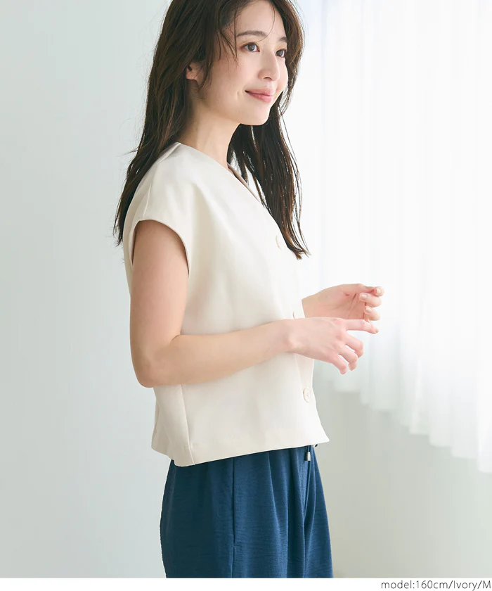 セール★2490円→990円 フレンチスリーブジレ レディース メール便不可 - Image 6