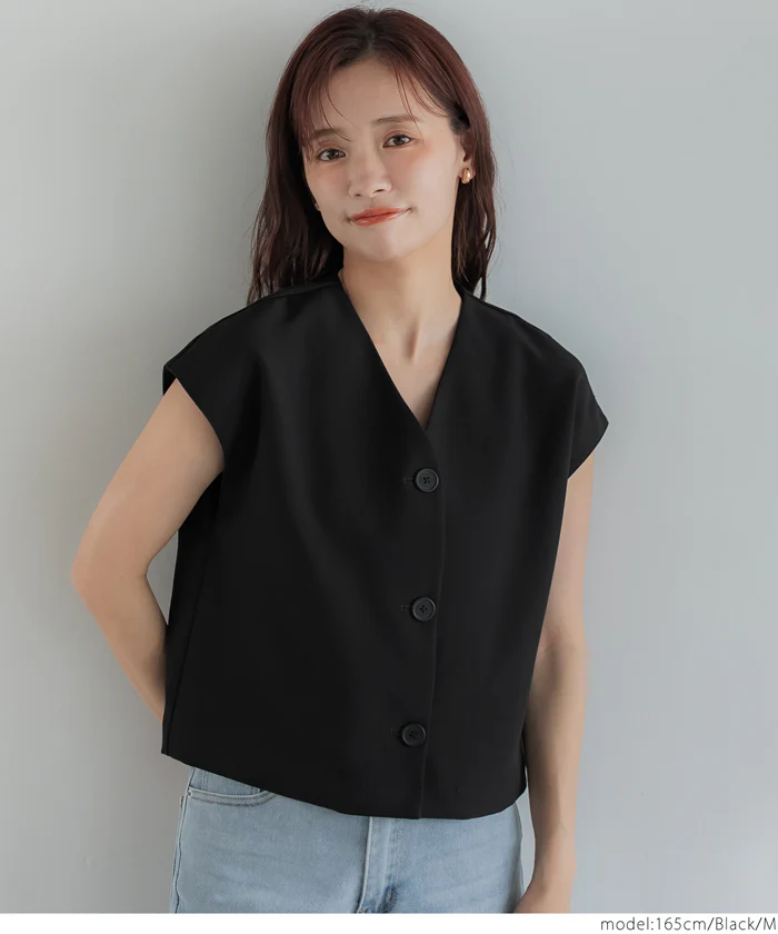 セール★2490円→990円 フレンチスリーブジレ レディース メール便不可 - Image 8