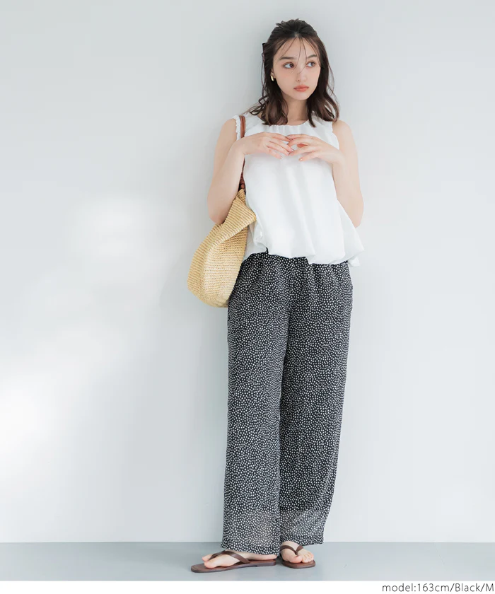 セール★2690円→550円 シアーシフォンイージーパンツ レディース メール便不可 - Image 4