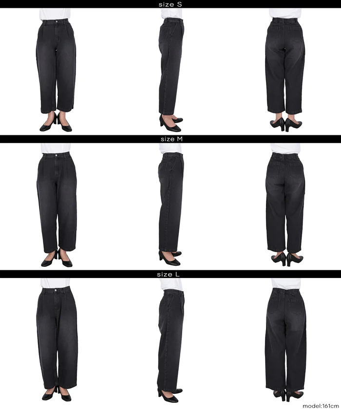 セール★3490円→2490円タックデニムパンツ レディース メール便不可 - Image 14