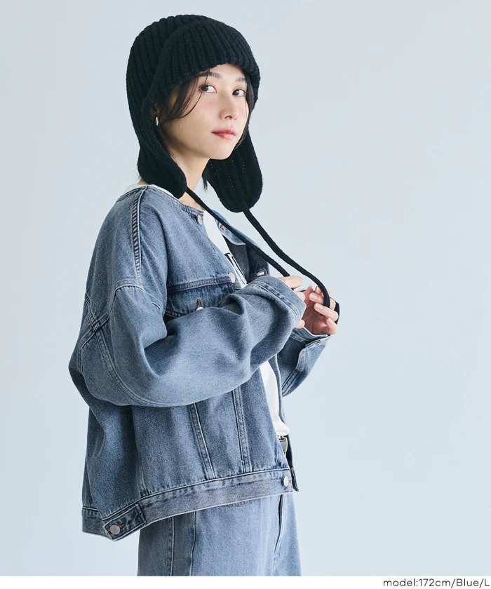 ショートデニムジャケット レディース メール便不可 - Image 7