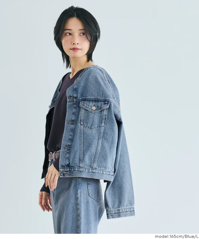 ショートデニムジャケット レディース メール便不可 - Image 9