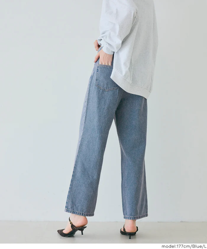 ストレートデニムパンツ レディース メール便不可 - Image 10