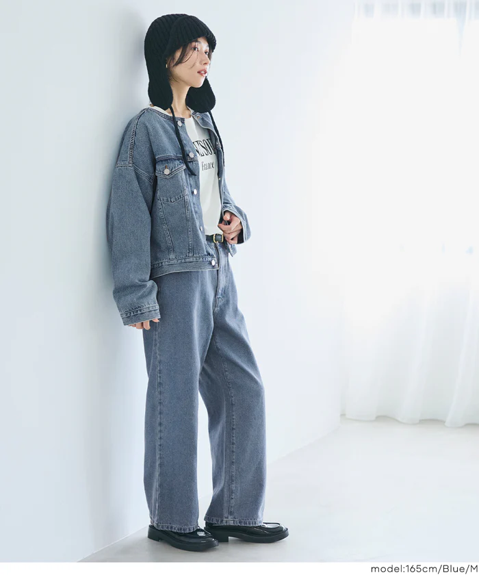 ストレートデニムパンツ レディース メール便不可 - Image 4
