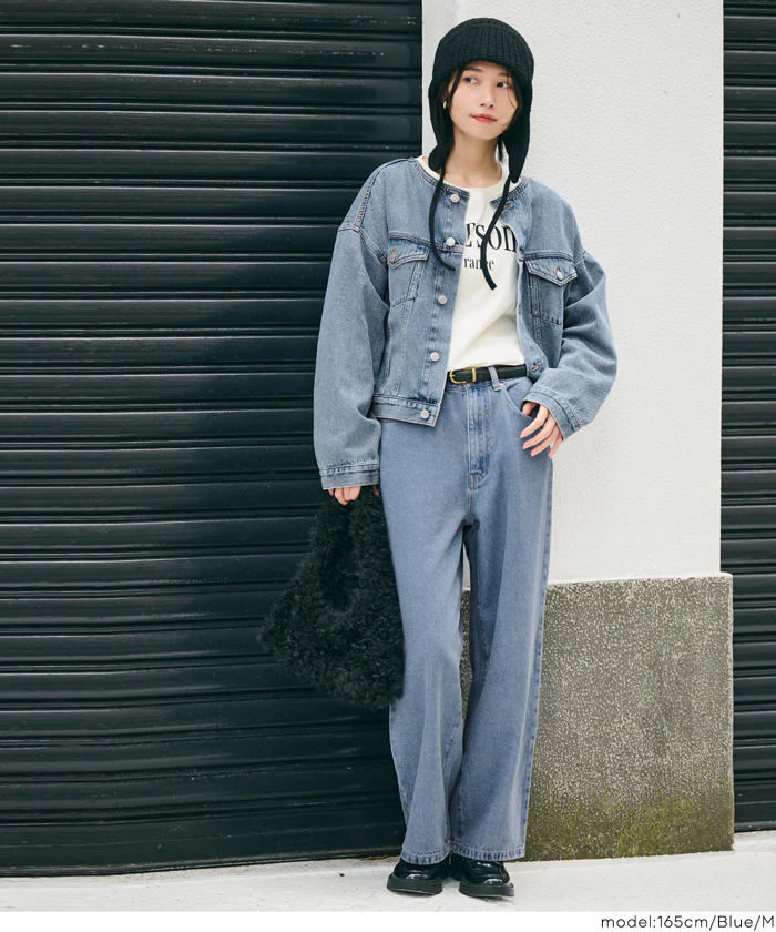 ストレートデニムパンツ レディース メール便不可 - Image 5