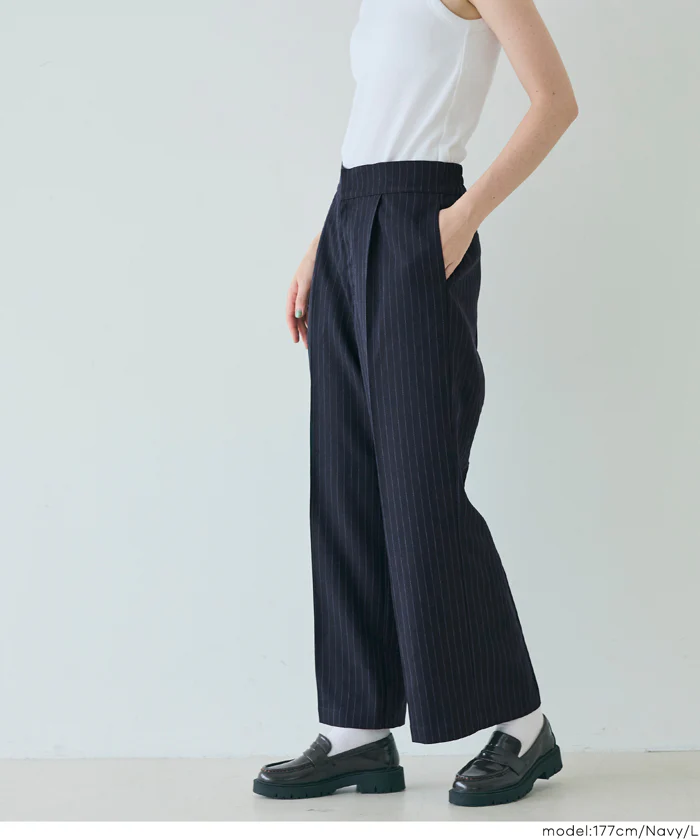 ヘリンボーンストライプ2wayサロペット レディース メール便不可 - Image 11