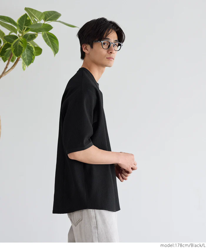 EAZY TEX ワッフルワイドラウンドTシャツ メンズ メール便不可 coca コカ - Image 11