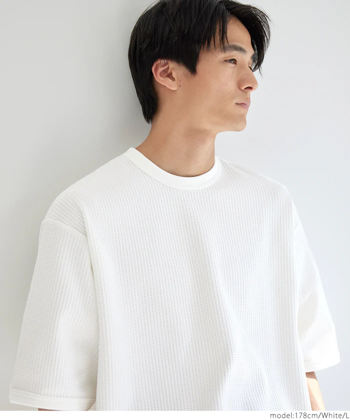 EAZY TEX ワッフルワイドラウンドTシャツ メンズ メール便不可 coca コカ - Image 8