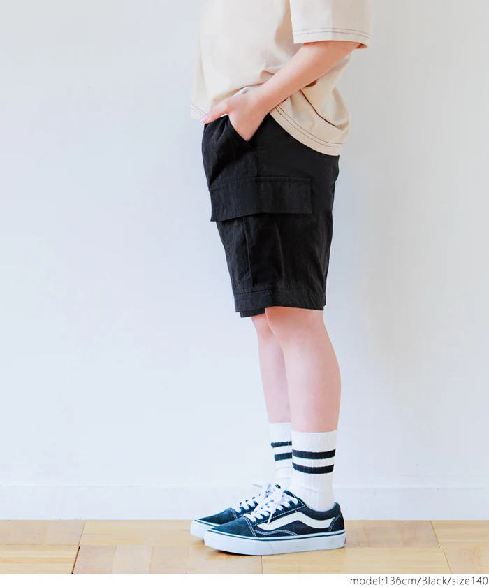 ワッシャーナイロンカーゴハーフパンツ キッズ メール便不可 coca コカ - Image 3