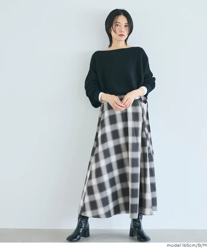 セール★2490円→990円 チェック柄ラップスカート レディース メール便不可 - Image 13