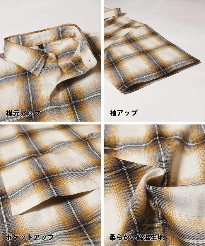 チェック半袖シャツ メンズ メール便不可 coca コカ - Image 18