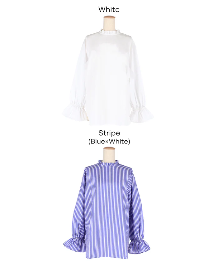 セール★2490円→990円 スタンドフリルブラウス レディース メール便不可 - Image 19