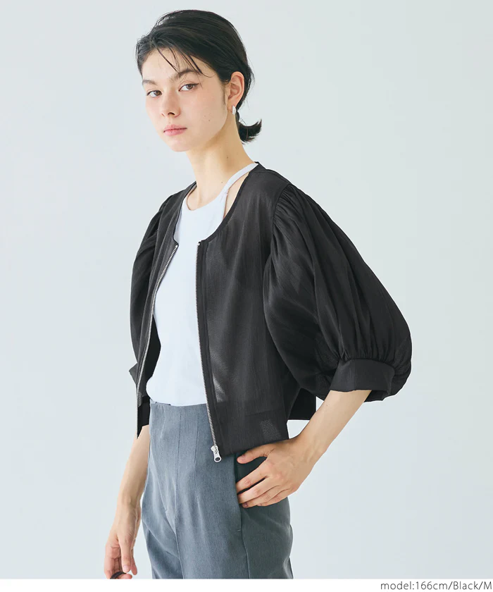 シースルーブラウスジャケット レディース メール便不可 - Image 6
