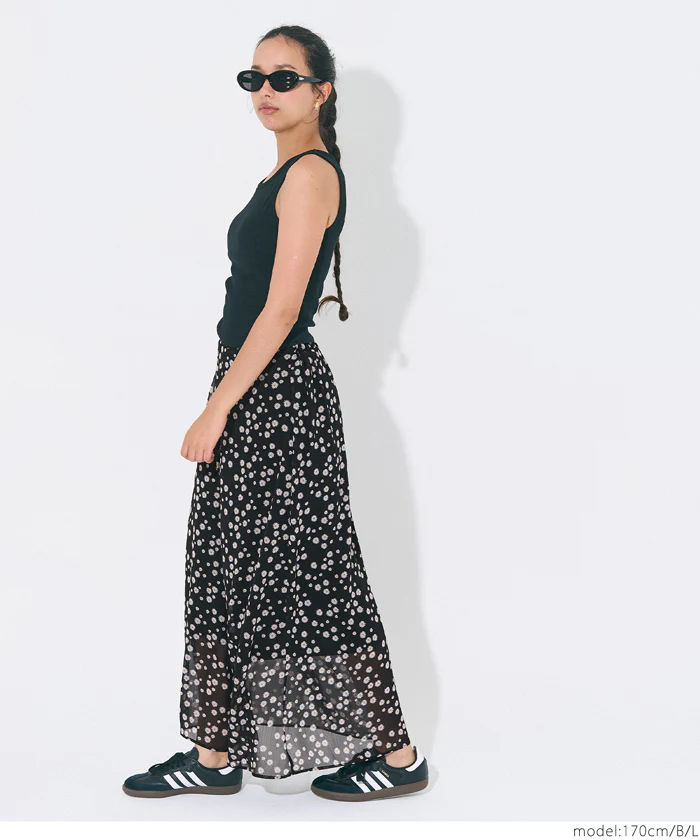 シフォン花柄スカート レディース メール便不可 - Image 10