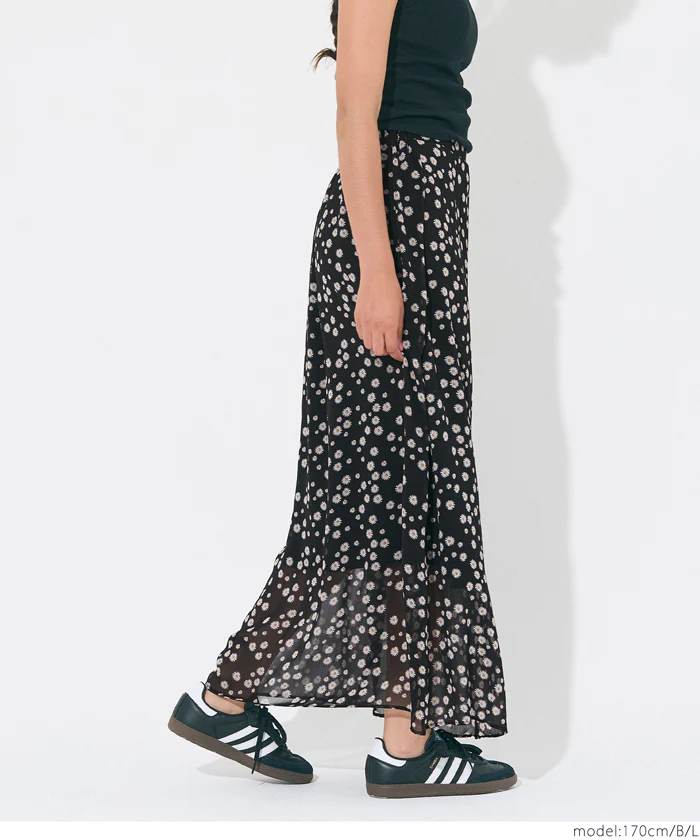 シフォン花柄スカート レディース メール便不可 - Image 11
