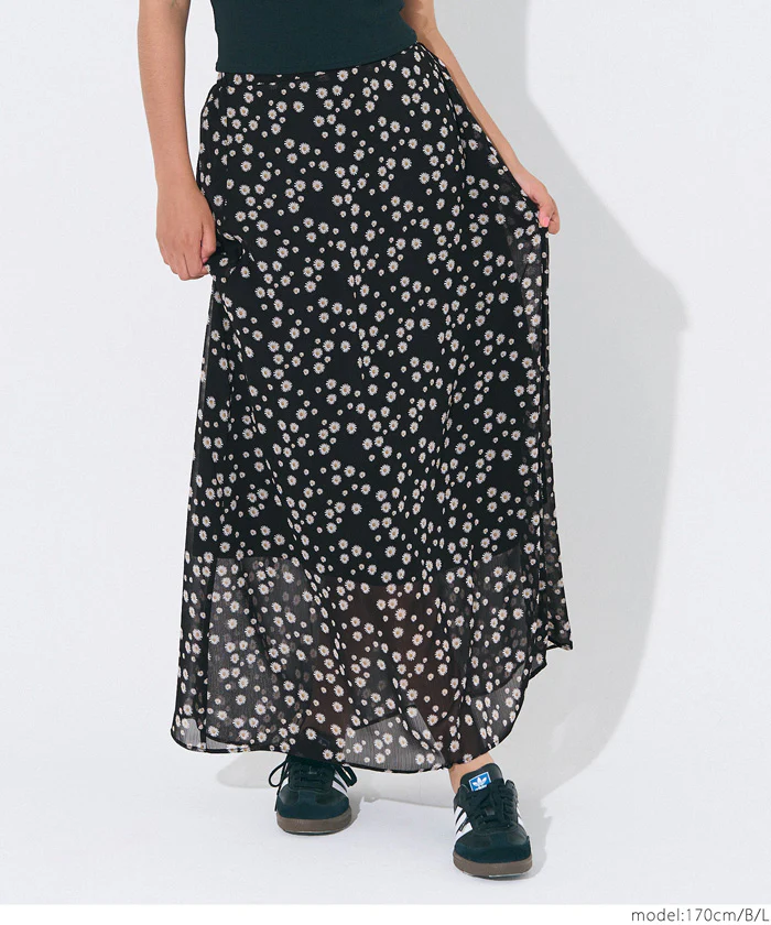 シフォン花柄スカート レディース メール便不可 - Image 13