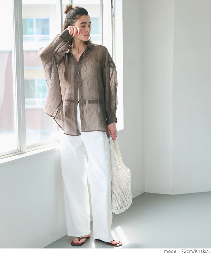 シアービッグシャツ レディース メール便不可 - Image 19