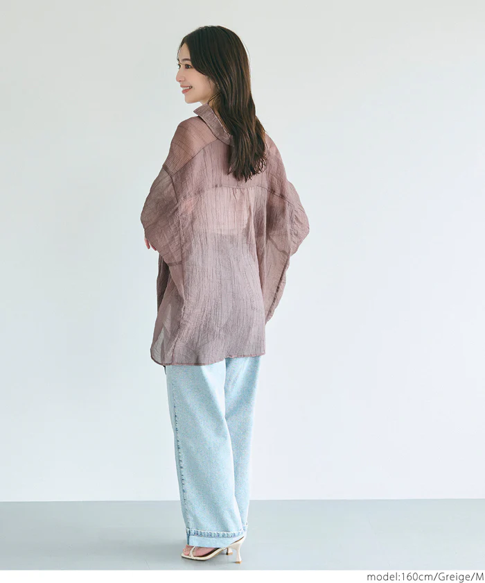 シアービッグシャツ レディース メール便不可 - Image 6