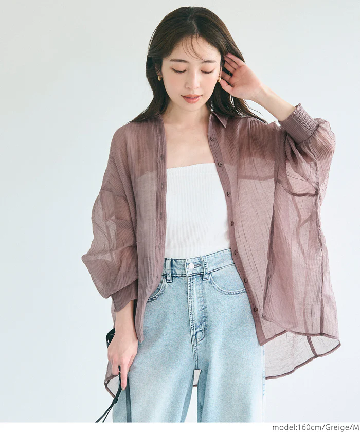 シアービッグシャツ レディース メール便不可 - Image 7
