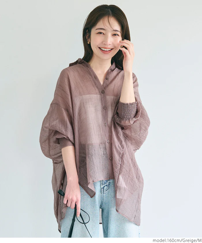 シアービッグシャツ レディース メール便不可 - Image 8