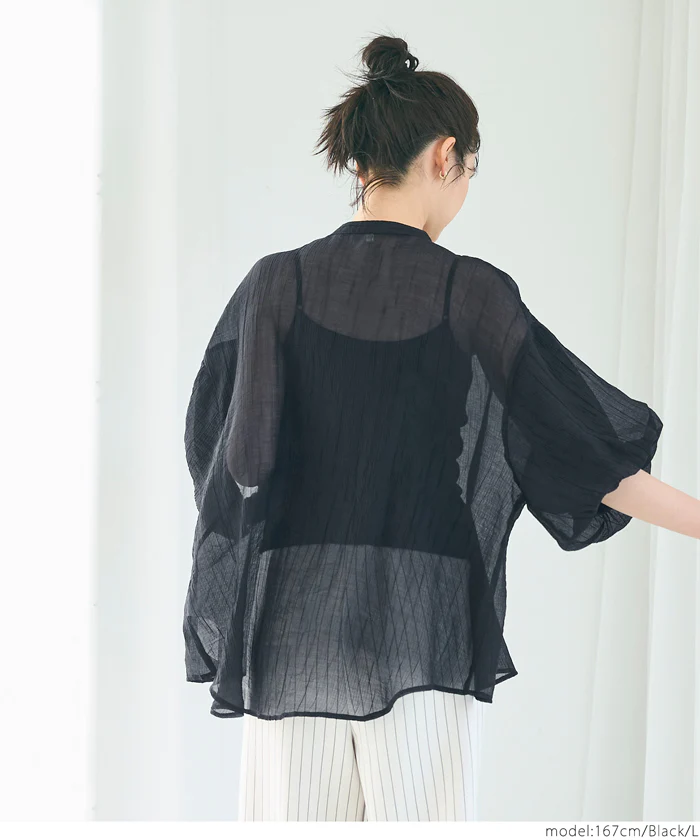 セール★2490円→1690円 シアーボリュームブラウス レディース メール便不可 - Image 4