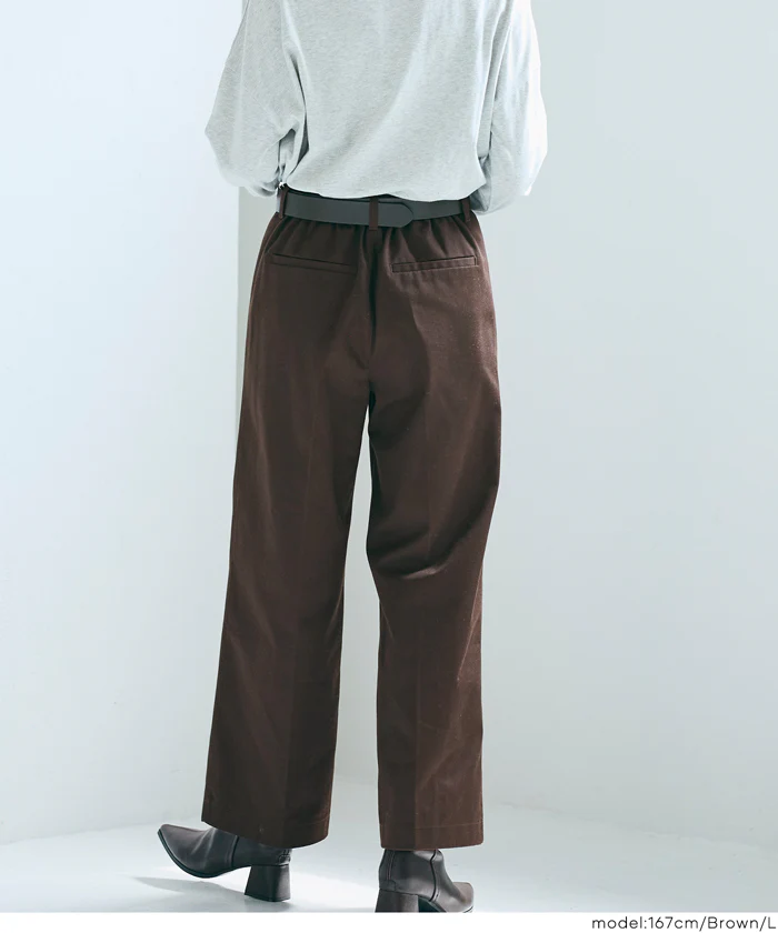 セール★2990円→990円 タックワイドチノパンツ レディース メール便不可 - Image 11