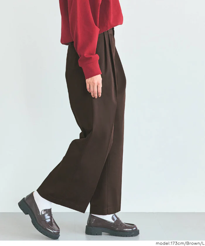 セール★2990円→990円 タックワイドチノパンツ レディース メール便不可 - Image 9