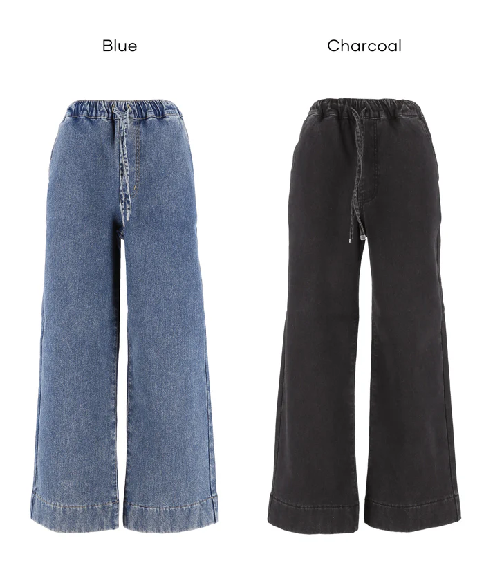 セール★3990円→2990円 【DAILY WARM】裏起毛デニムイージーパンツ レディース メール便不可 - Image 17