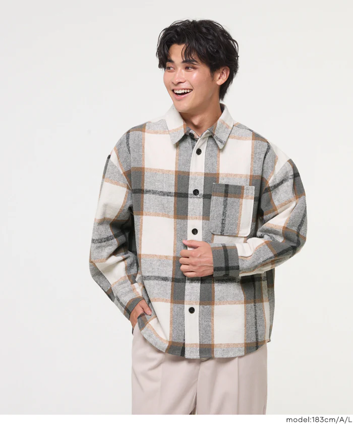 セール★3490円→1990円 ヘビーネルアソートチェック柄シャツ メンズ メール便不可 - Image 14