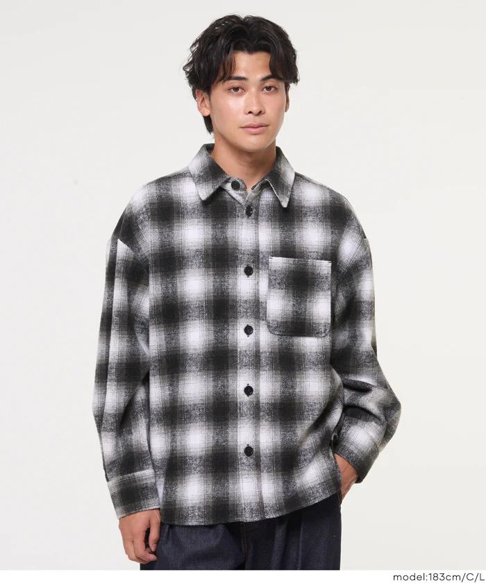 セール★3490円→1990円 ヘビーネルアソートチェック柄シャツ メンズ メール便不可 - Image 5