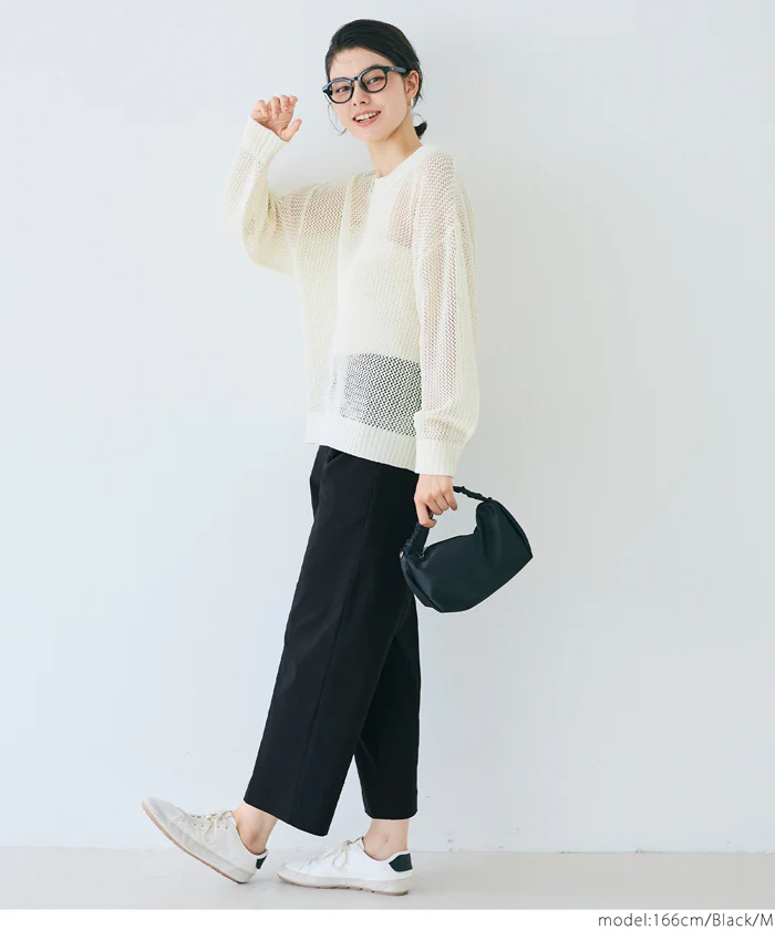 セール★2990円→1490円 クロップド丈スラックス レディース メール便不可 - Image 13