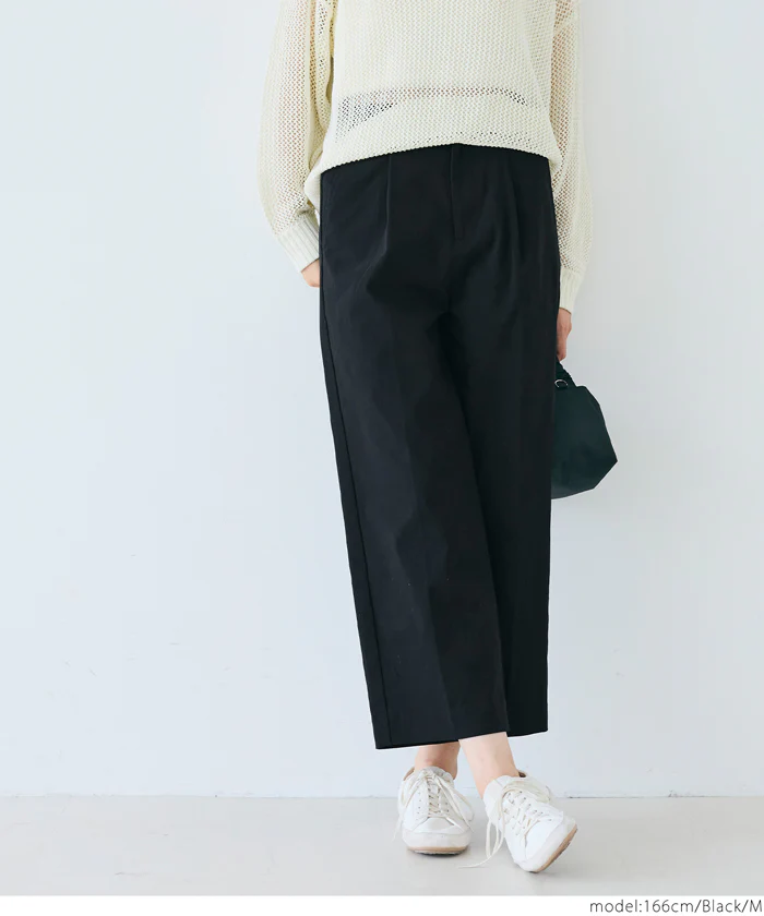 セール★2990円→1490円 クロップド丈スラックス レディース メール便不可 - Image 14